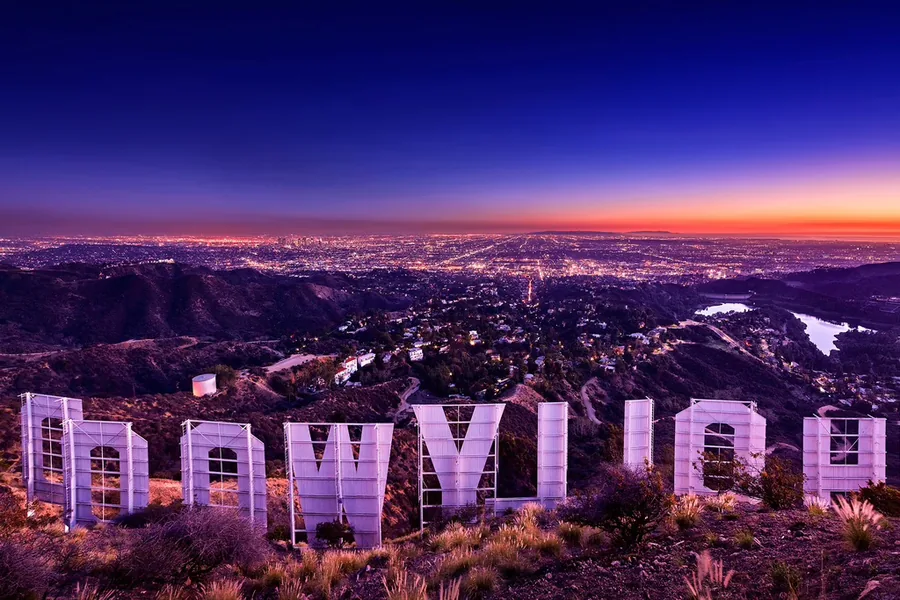 The Hollywood sign