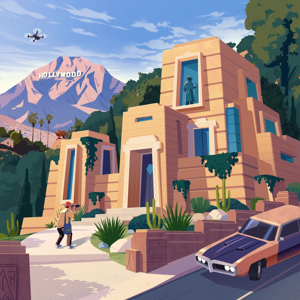 A Hollywood Hills Villa by day